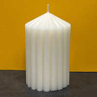Ribbed Pillar Candles