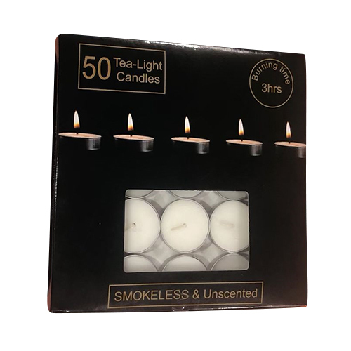 Smokeless And Unscented Tea Light Candles