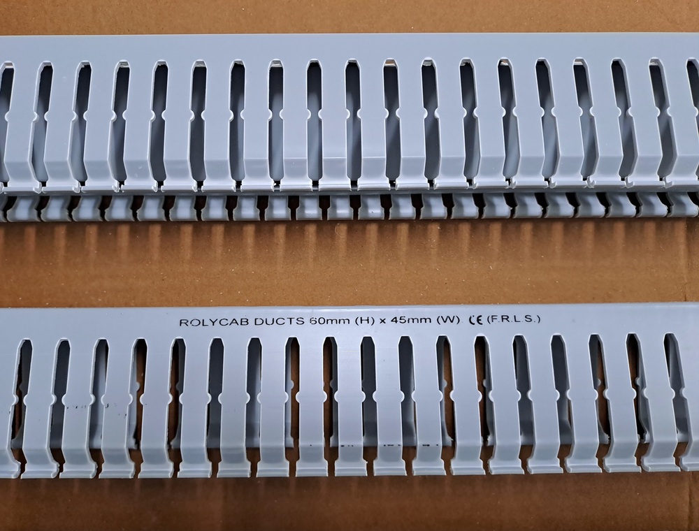 PVC Channel - PVC, 1m x 25mm x 15mm, Light Grey | UL Listed, Ideal for Electrical Wire and Cable Routing in Buildings and Offices