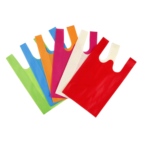 Colored U Cut Non Woven Bags - Style: With Handle