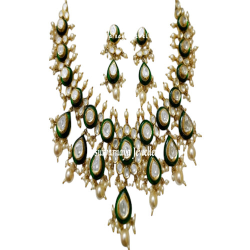 Kundan Polki Necklace Set