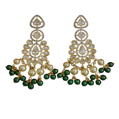 Earring Studs With Uncut Diamond Polki Earrings