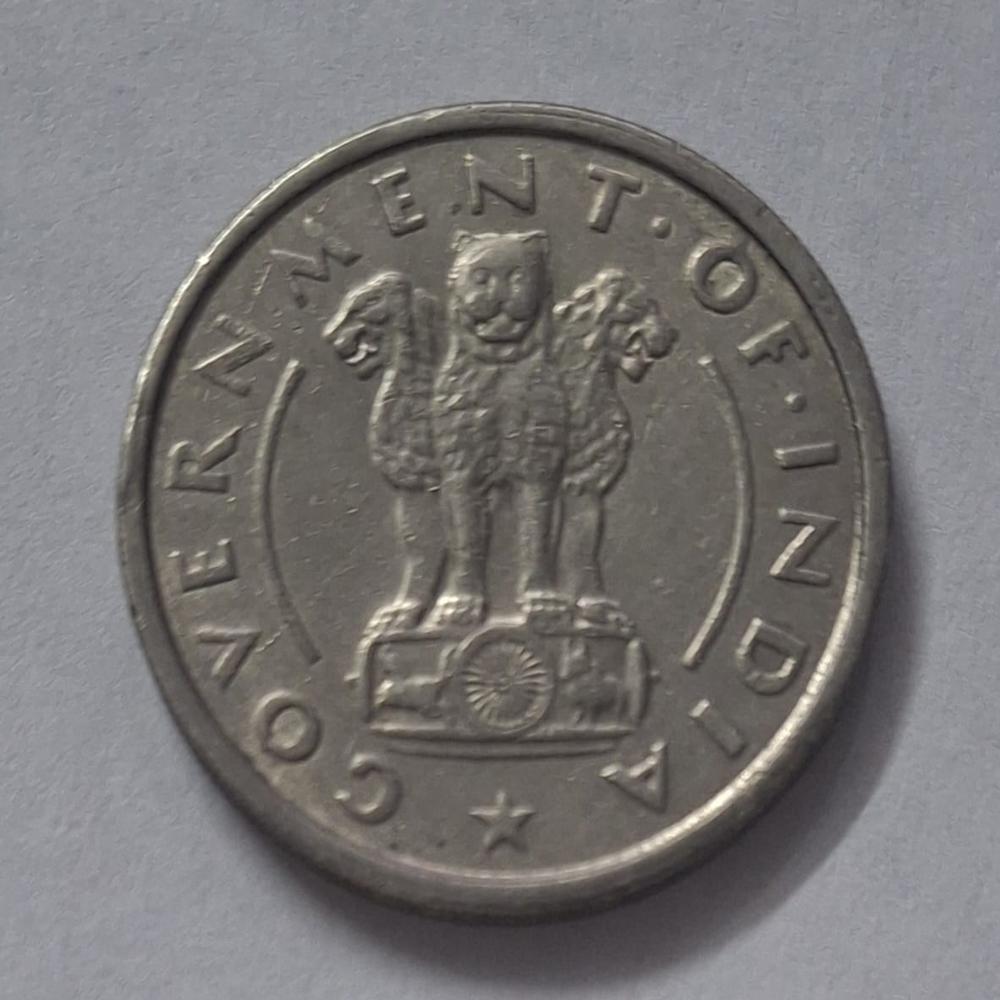 1/2 Rupee 1955 Bombay Mint Government Of India - Color: Silver / Grey