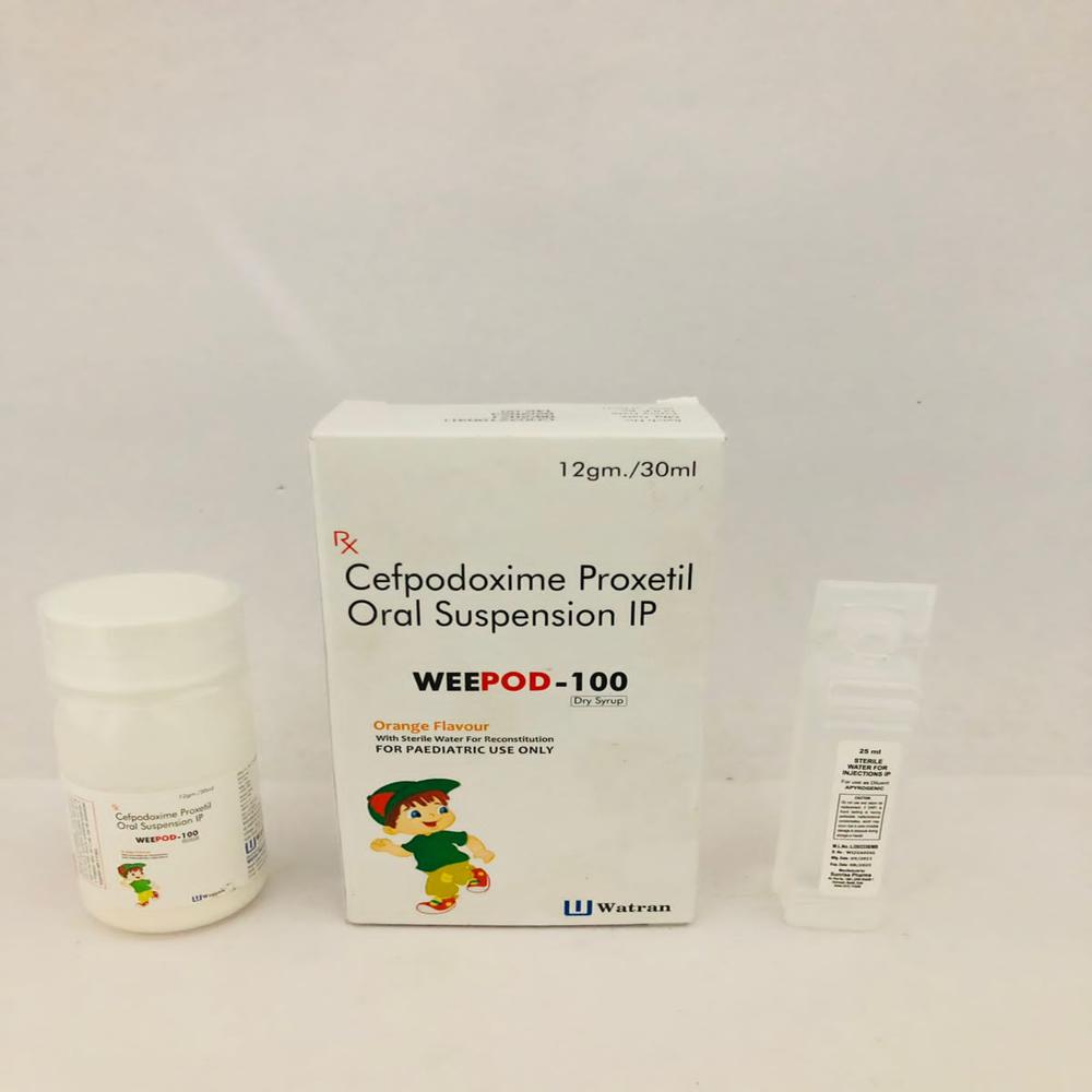 Cefpodoxime Proxetil 100 Mg Syrup - Pharmaceutical Grade Off-white To Pale Yellow Suspension, 100 Mg/5 Ml Dosage, Palatable Pediatric Flavor