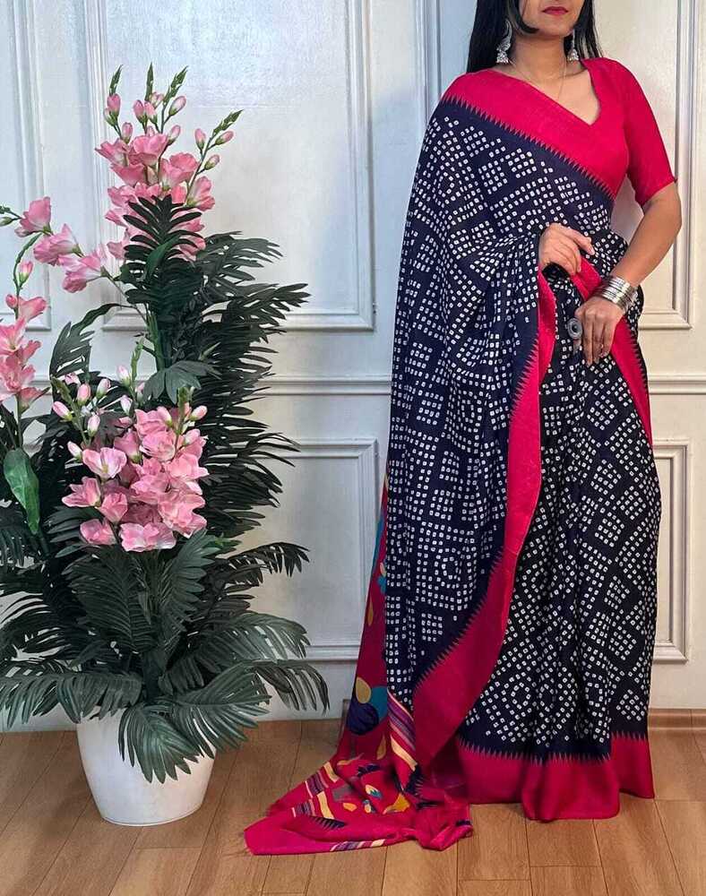 Ciffon Premium Saree - Bust Size: 0.80  Meter (M)