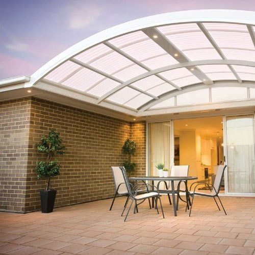 Prefabricated Fiber Roofing Shed - Color: White