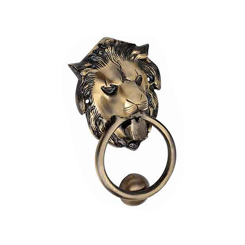 Lion Brass Door Knocker - Color: As Per Availability