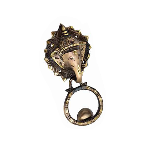 Ganesh Ji Brass Door Knocker - Color: As Per Availability