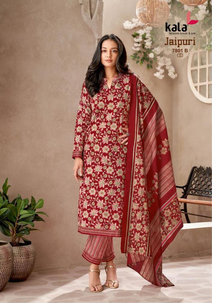 Kala Jaipuri Vol-8  Dress Material