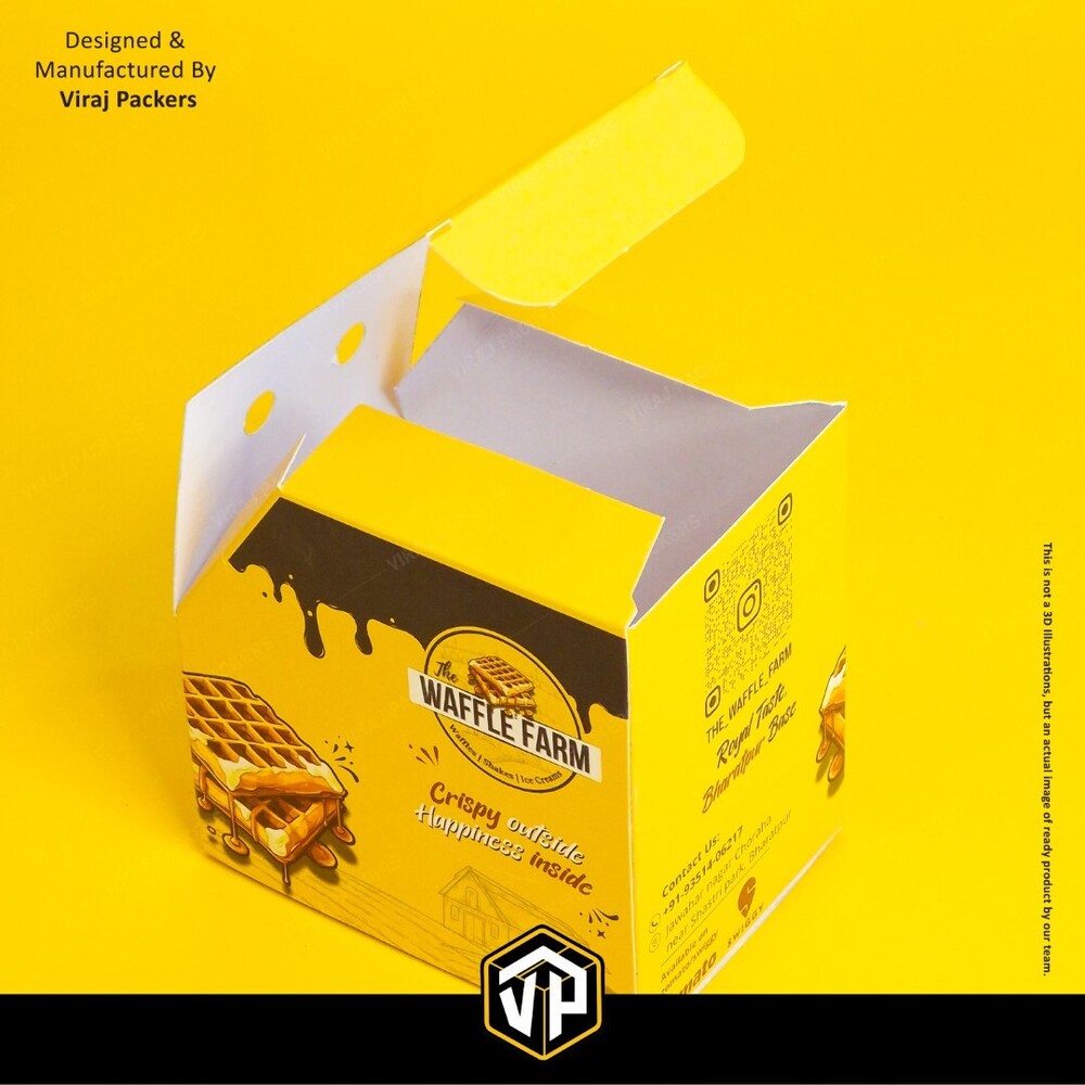 Single Waffle Box - Coating Type: White Coating
