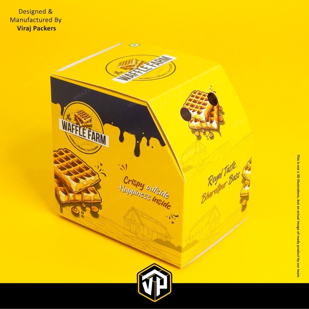 Single Waffle Box - Coating Type: White Coating