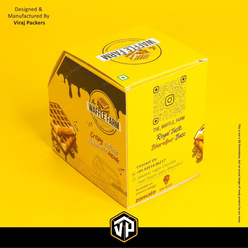 Single Waffle Box - Coating Type: White Coating