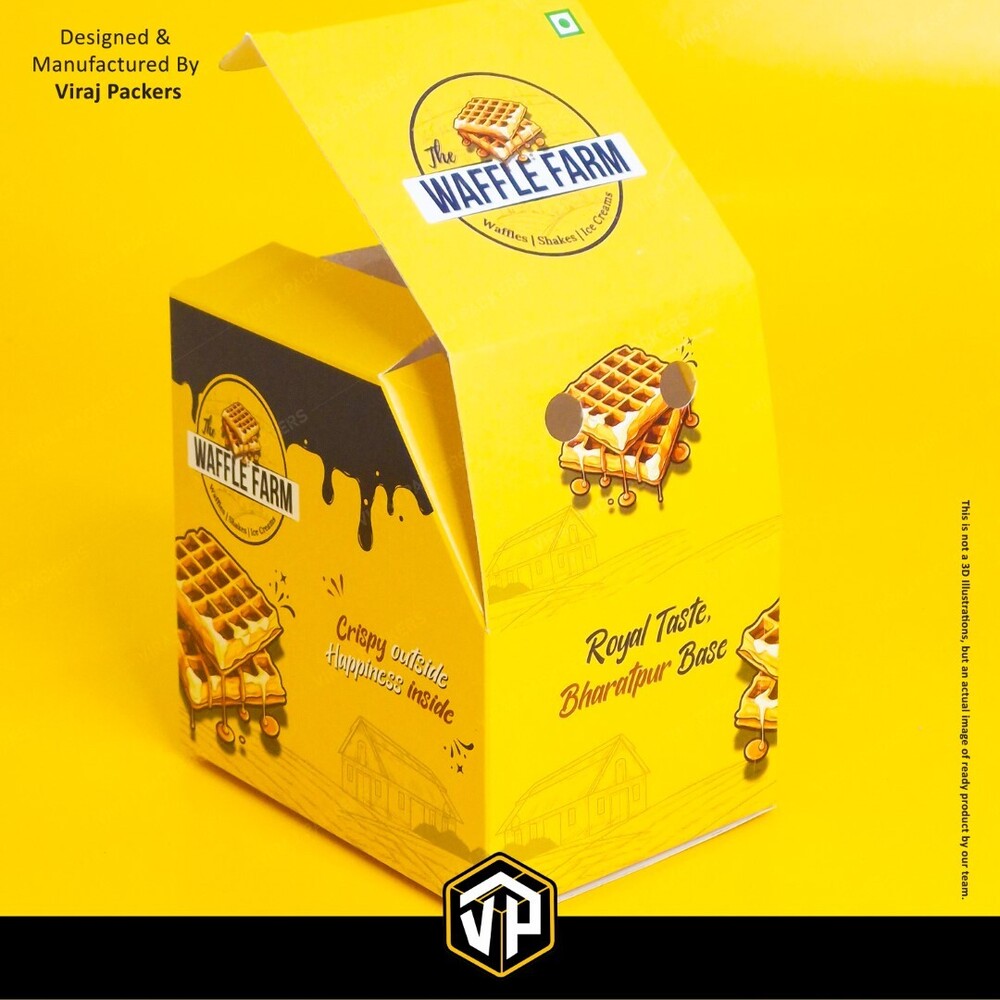 Single Waffle Box - Coating Type: White Coating