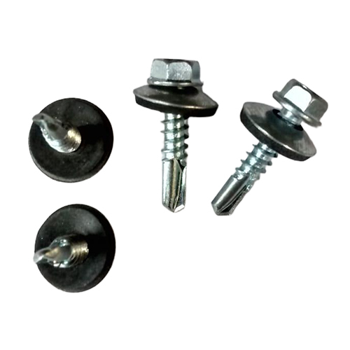 Hex Head Self Drilling Screw - Color: Silver