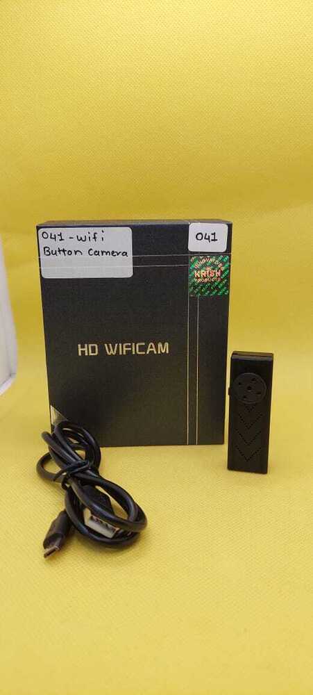 Spy Wifi Button Camera - Color: Black
