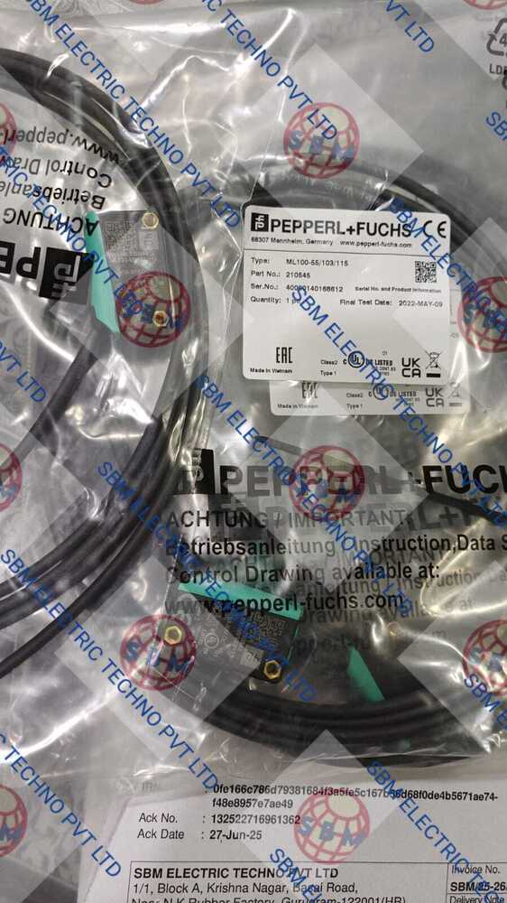 PEPPERL FUCHS PROXIMITY SENSOR, ML100-55/103/155