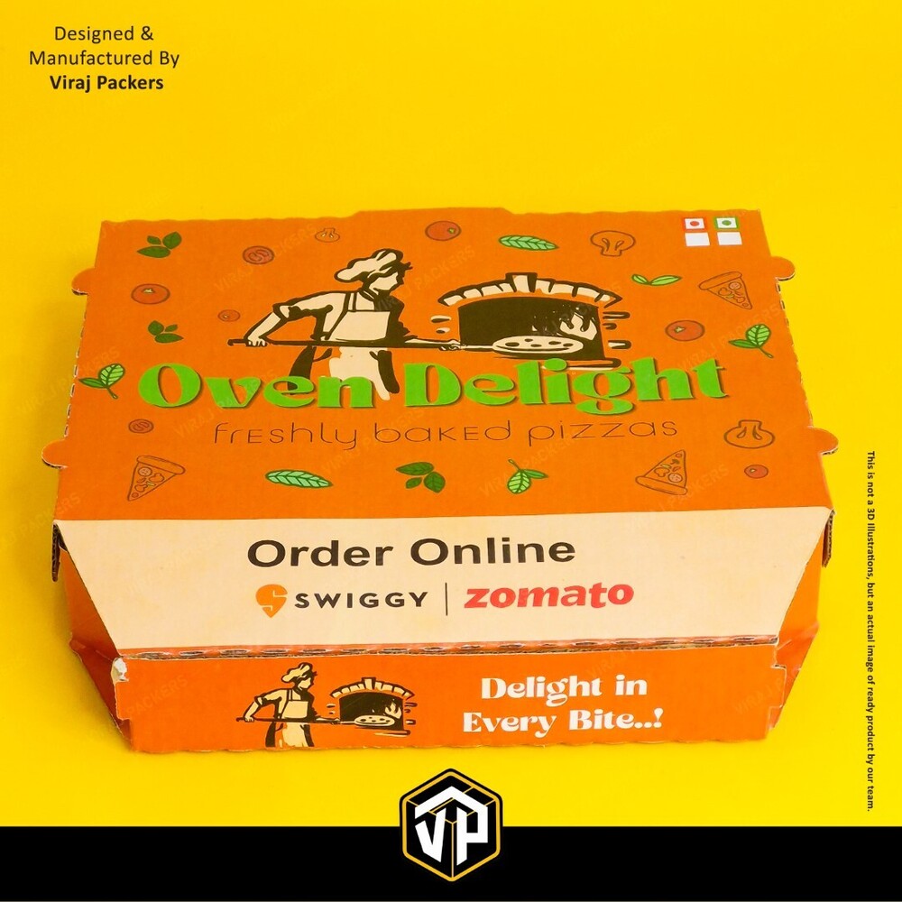 CUSTOMIZED DOMINOS LAYOUT PIZZA BOX