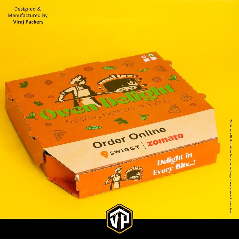 Customized Dominos Layout Pizza Box - Color: Yes