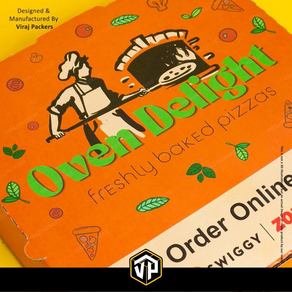 Customized Dominos Layout Pizza Box - Color: Yes