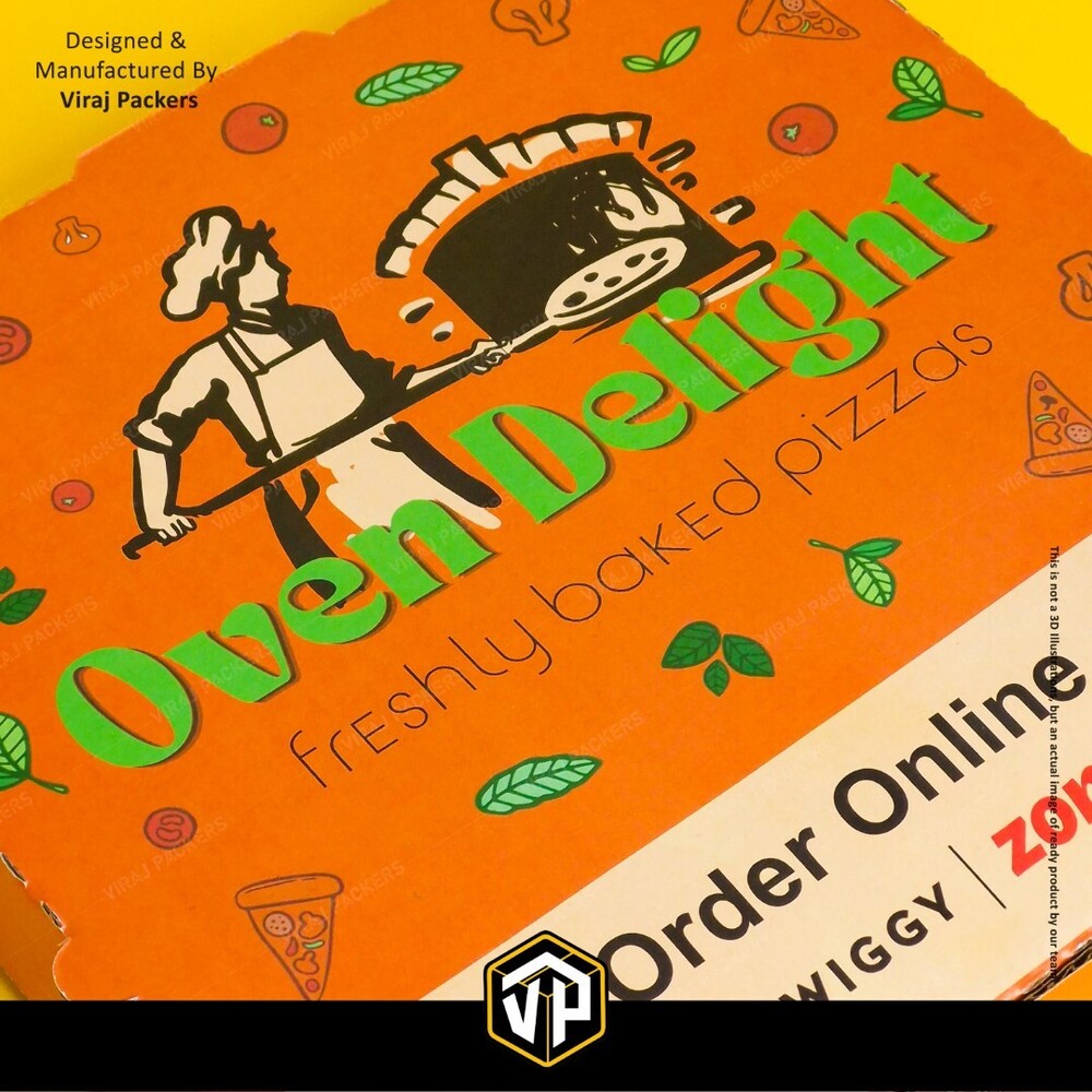 Customized Dominos Layout Pizza Box - Color: Yes