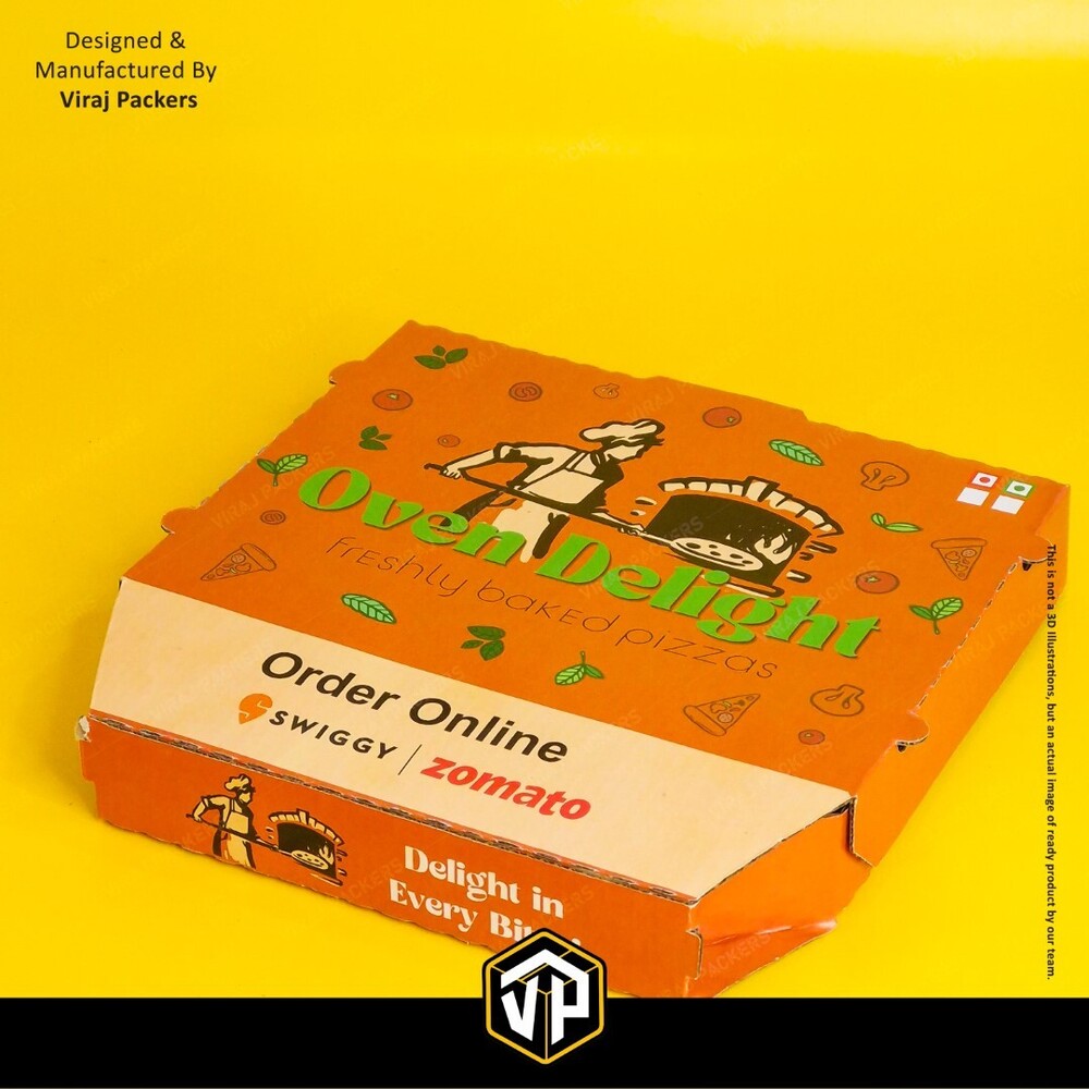 Customized Dominos Layout Pizza Box - Color: Yes