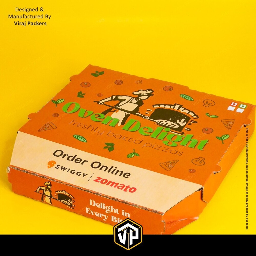 Customized Dominos Layout Pizza Box - Color: Yes