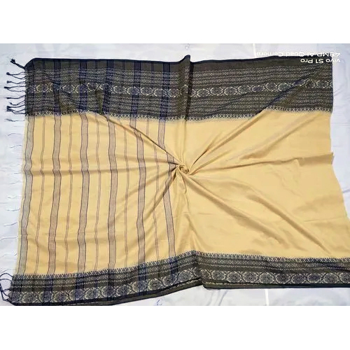 Handloom Khadi Cotton Begumpuri Saree with Blouse