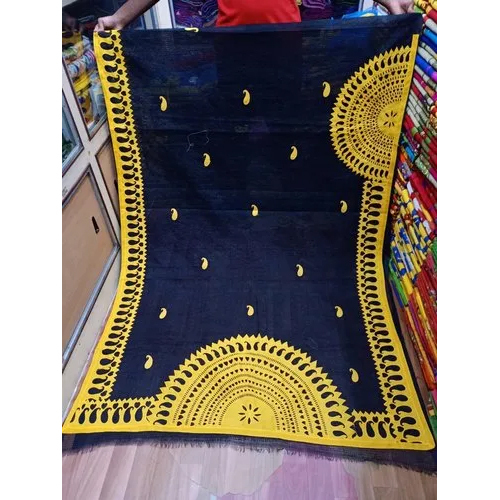 Cotton Silk Aplic Work Saree