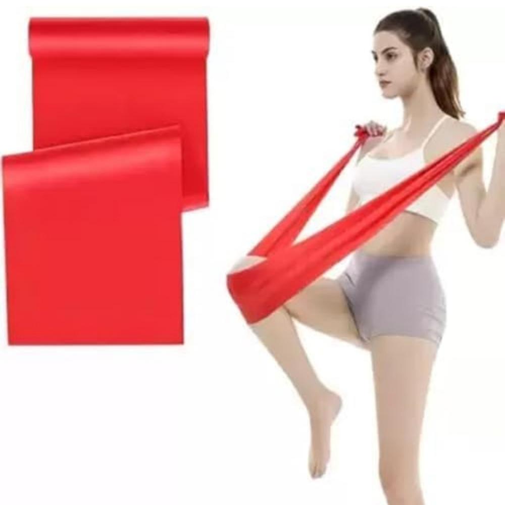 Medium Thera Band 5.2 Feet(Length) x 6 Inches(Width) Red Color for Women & Men Resistance Band