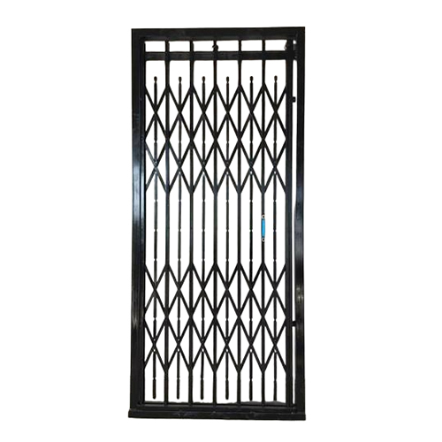 Mild Steel Black Elevator Collapsible Door