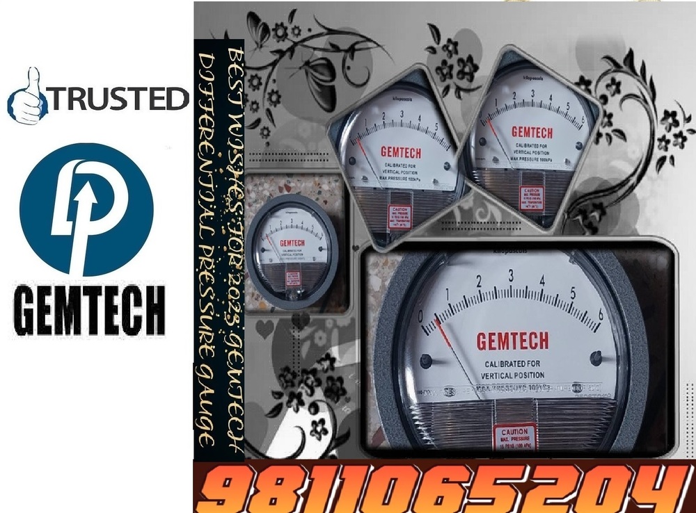 Popular GEMTECH Differential Pressure Gauge Dealers in Delhi NCR INDIA