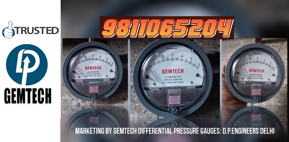 Series G2000 GEMTECH Differential Pressure Gauges Wholesalers in Sillod (Maharashtra)