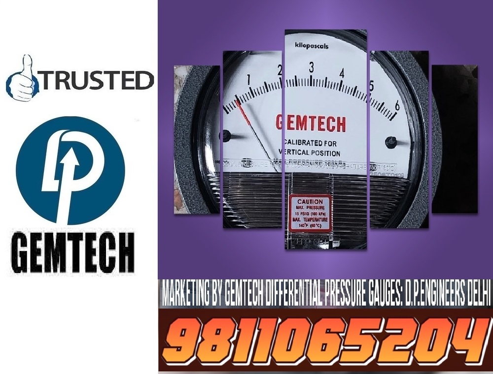 Series G2000 Gemtech Differential Pressure Gauges Wholesalers In J & K - Accuracy: A 2% Of Full Span At 70 21 3% On -0