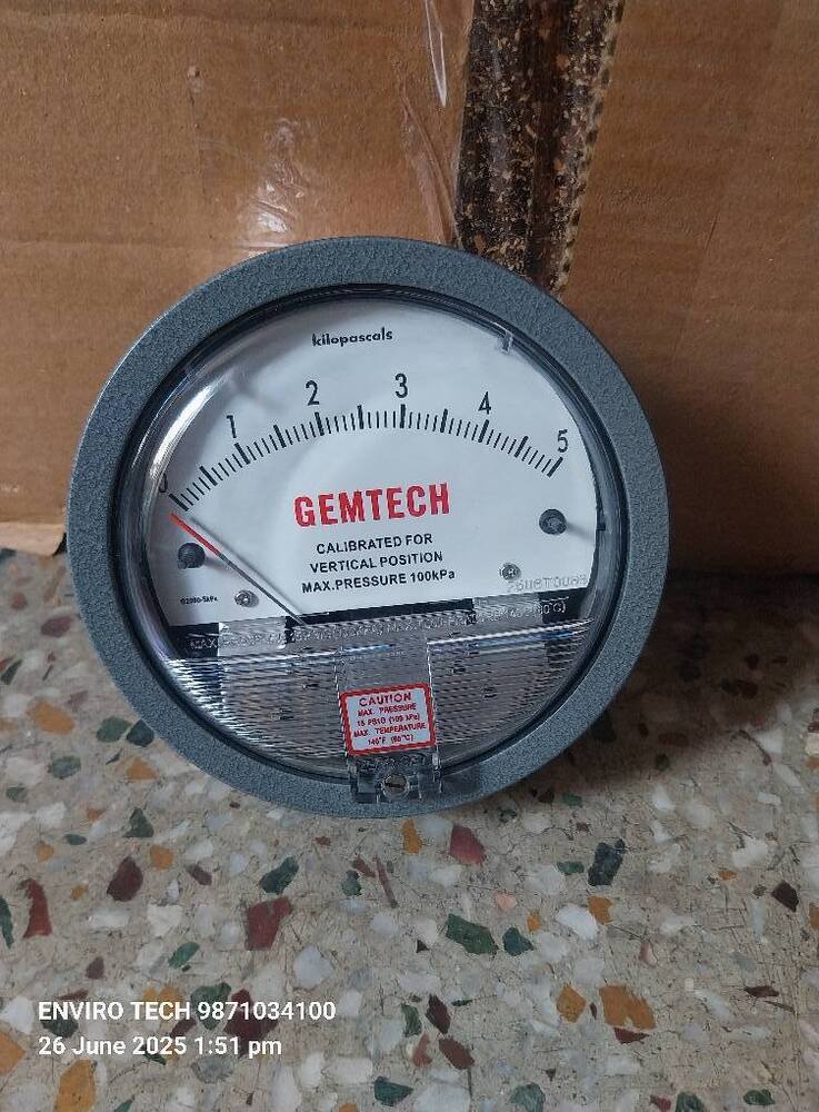 GEMTECH G2000-15 MM Differential Pressure Gauge 0-15 MM