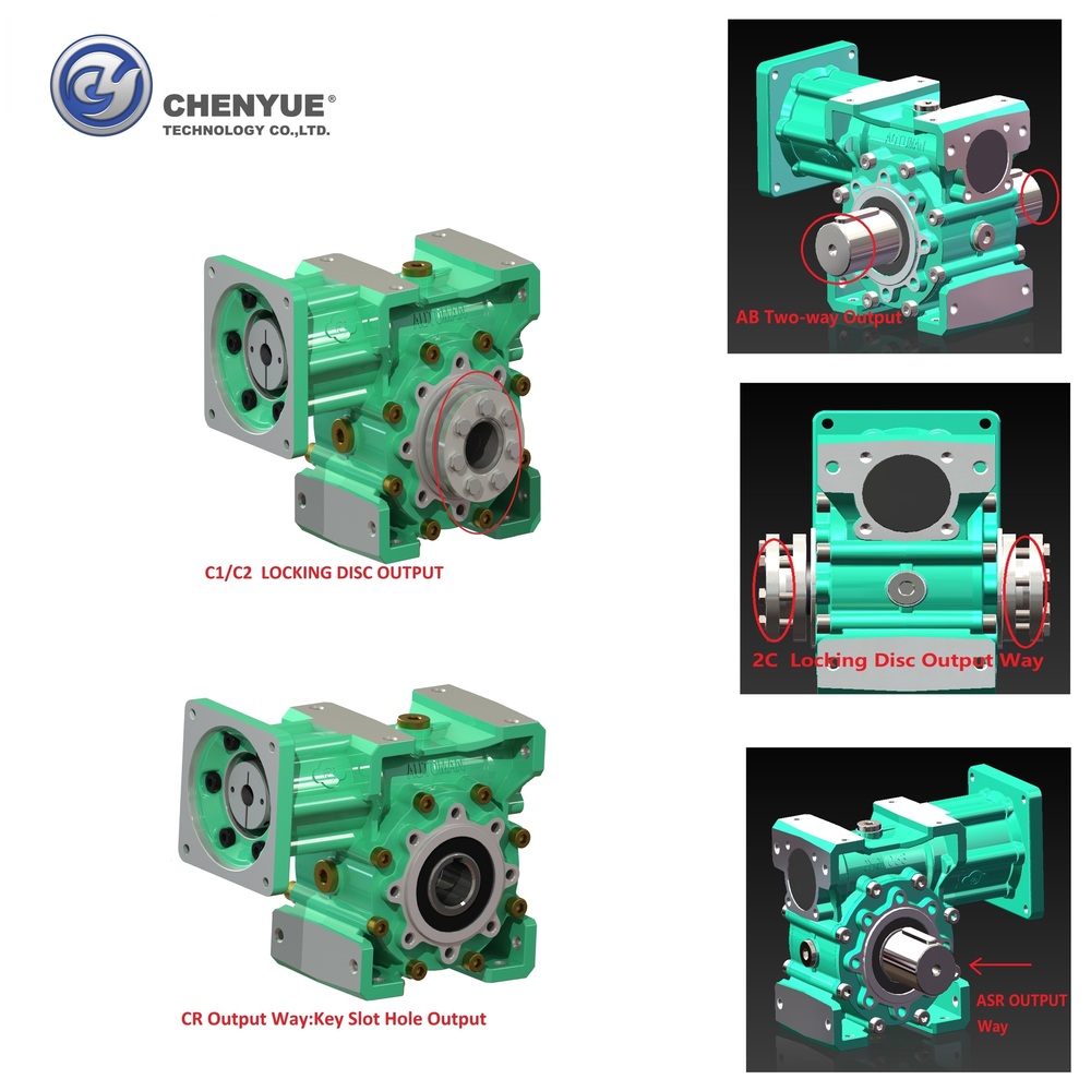 Steel Cycm50 High Precision 0.5-2 Arc Minute Worm Gearbox