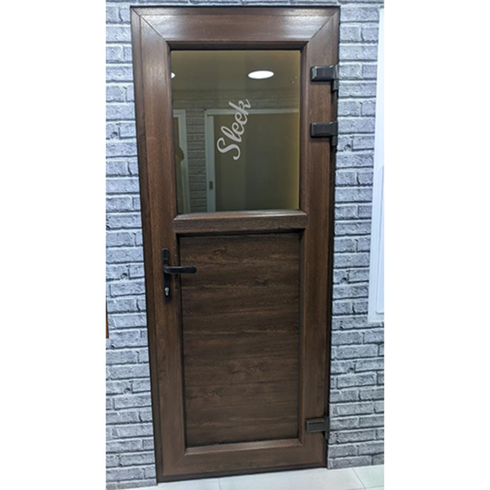 Upvc Walnut Casement Door - Color: As Per Requirement