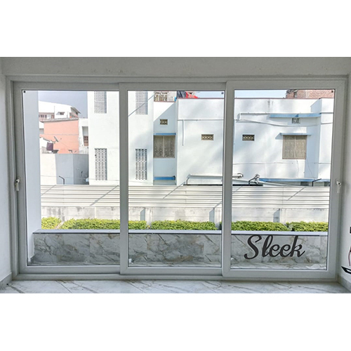 Upvc 3 Track Sliding Door - Color: As Per Requirement