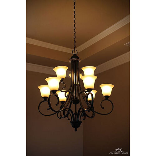 Matte Black Finish Chandelier