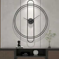 Matte Black Finish Wall Clock