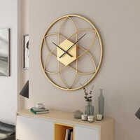 Gold Finish Wall Clock