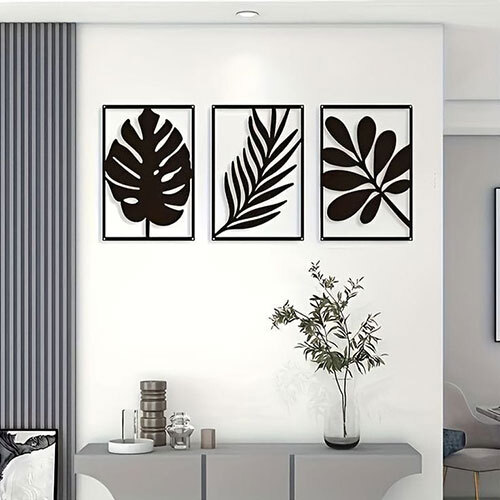 Wall Art In Iron Leaf