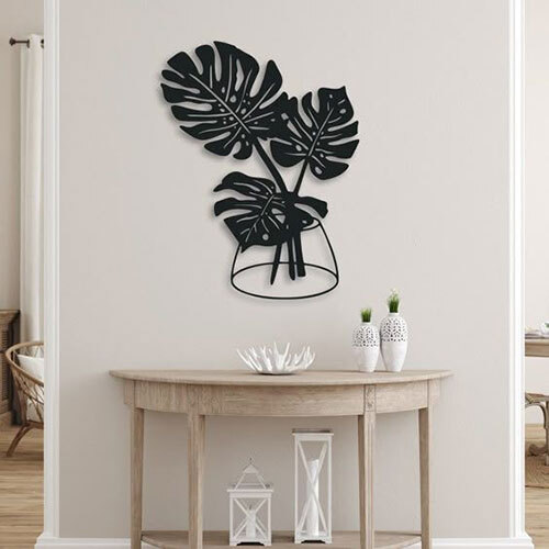 Wall Art In Iron Leaf