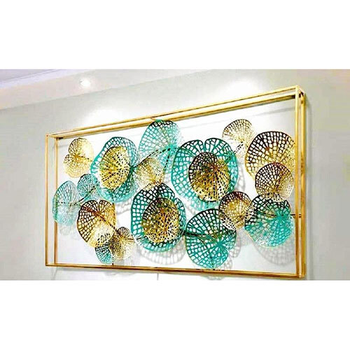 Wall Art In Iron With Gold Finish - Features: Eco-Friendly