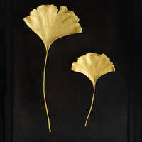 Aluminium Leaf Wall Art - Color: Gold