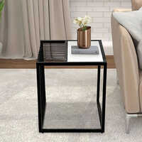 Matte Black Finish Side Table - Application: Home