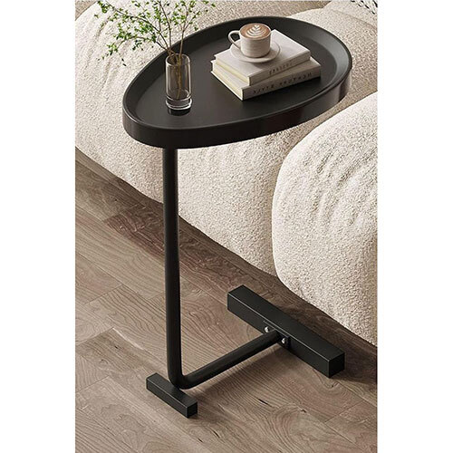 Matte Black Finish Side Table