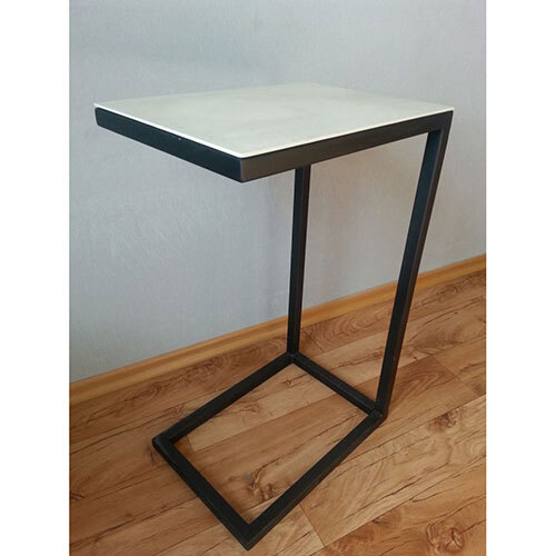 Matte Black Finish Side Table