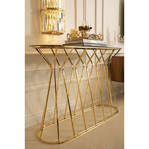 Stainless Steel Console Table - Application: Office