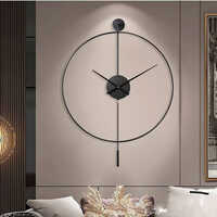 Matte Black Finish Wall Clock