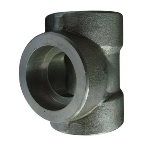 2 Inch Cast Iron Forged Socketweld Tee - Color: Silver